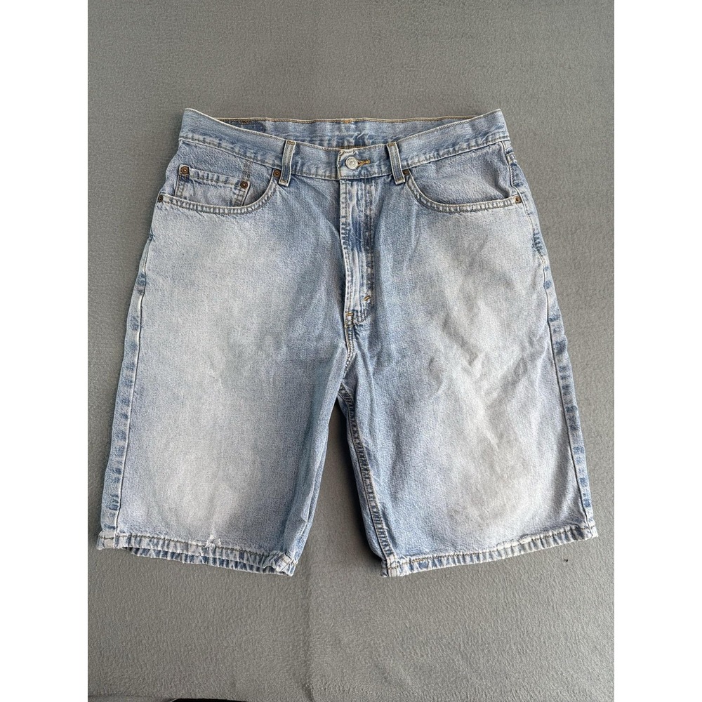 Levi's 569 Shorts Mens 34 Light Wash Blue Denim Loose 11 Inseam Casual Summer
